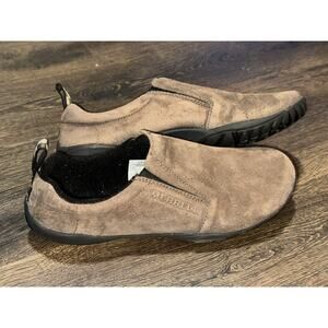 Merrell Womens Slip On Shoes Jungle Moc Classic Brown Size 9.5 Gunsmoke Flat